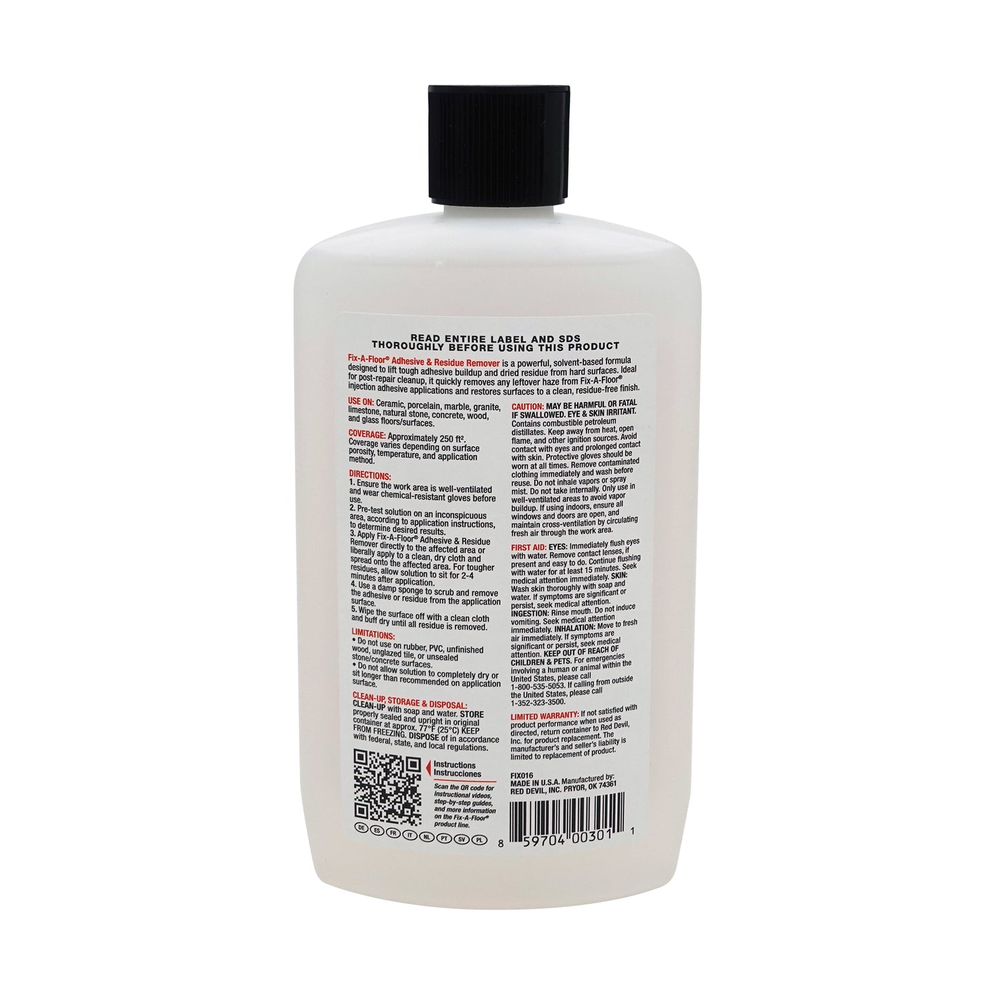 Fix-A-Floor® Adhesive & Residue Remover